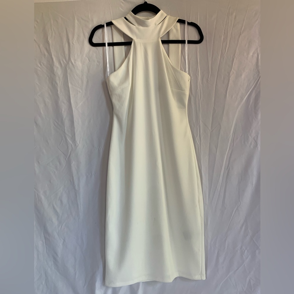 bebe White Dress